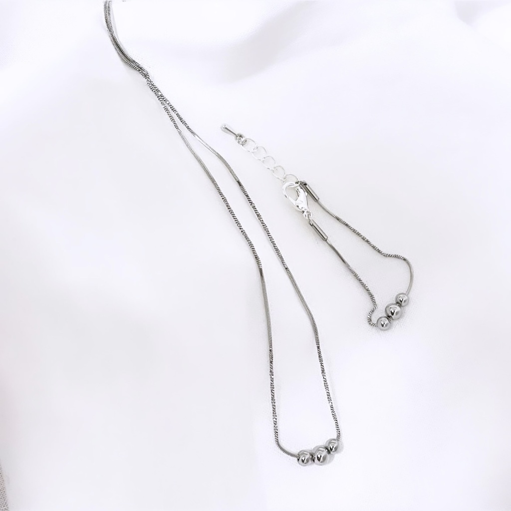 ▲3dot All stainless necklace