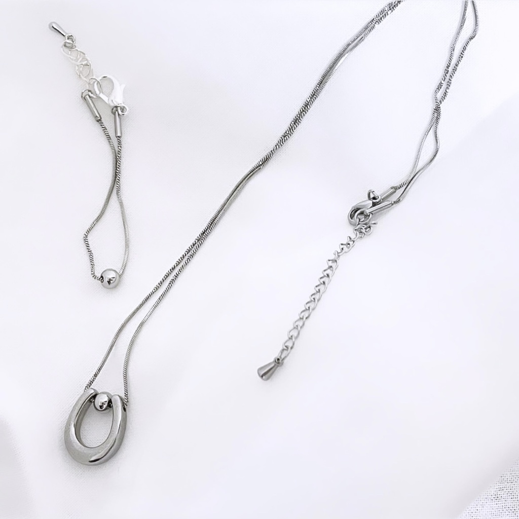 ▲ horseshoe All stainless necklace