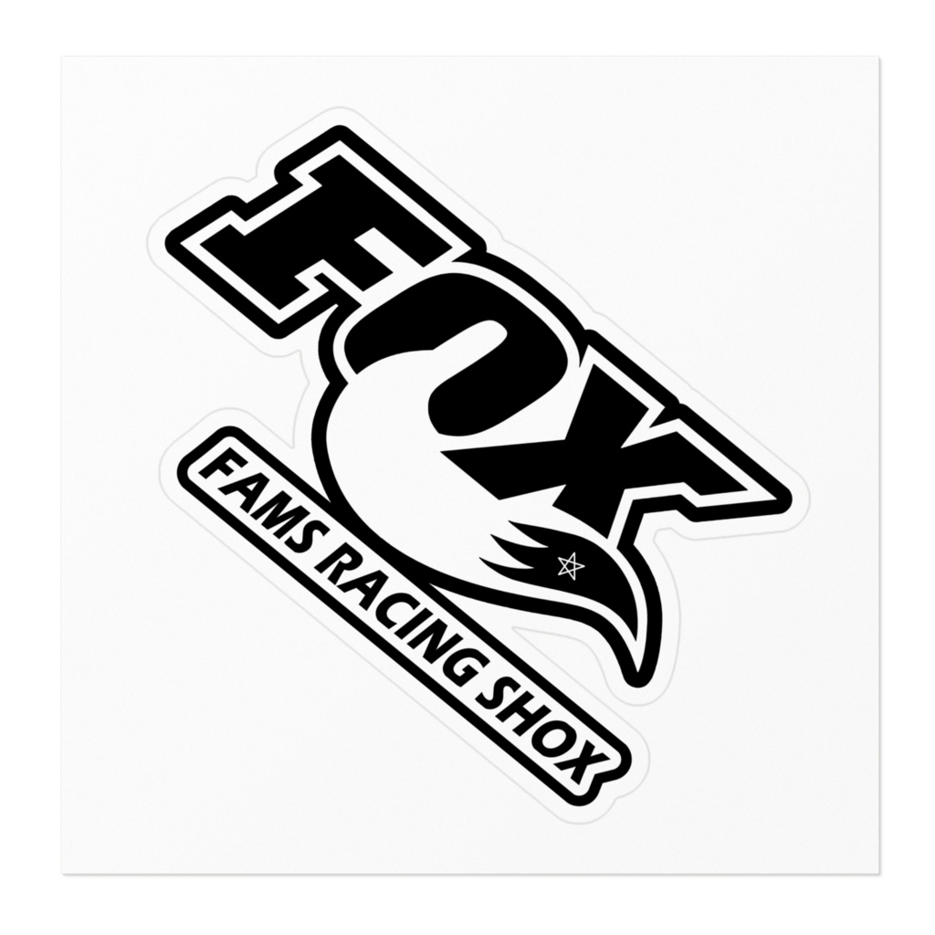 【非公式】FAMS RACING SHOXステッカー【白上フブキ】