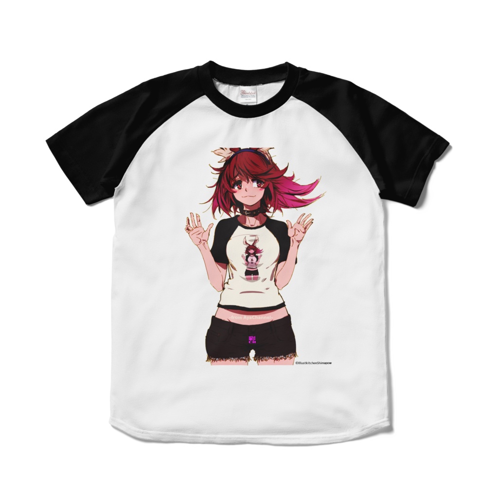 メタキヌ仔ラグランTシャツ