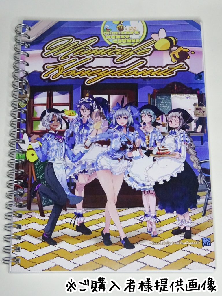 mimicafeハニードーナツ リングノートALLキャラ&メニュー