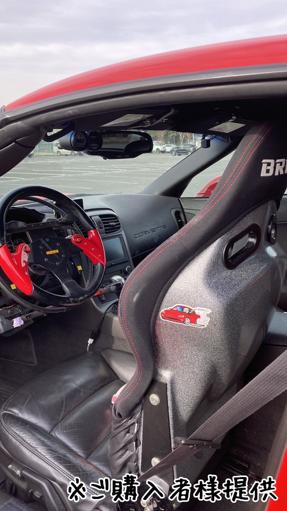 ハイオク消費中ステッカー