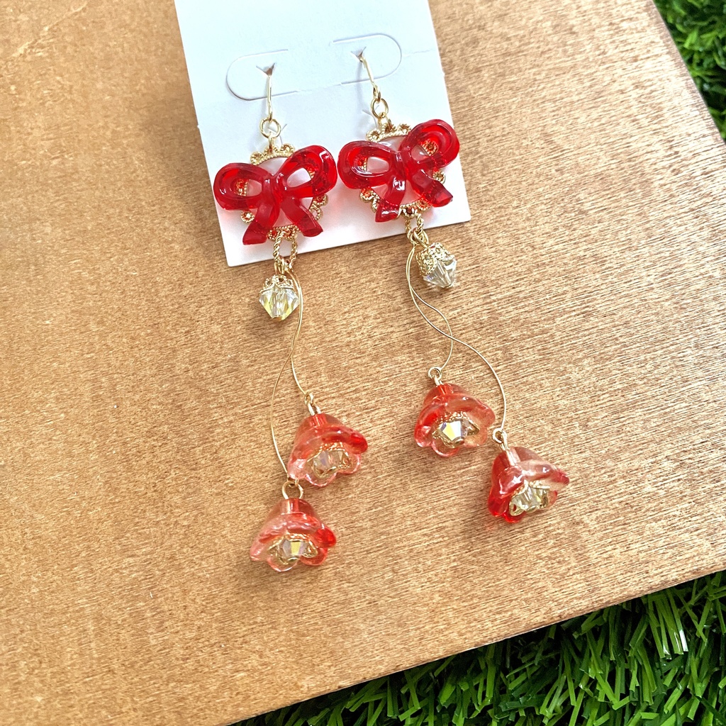 <クレー>モチーフイヤリング/ピアス