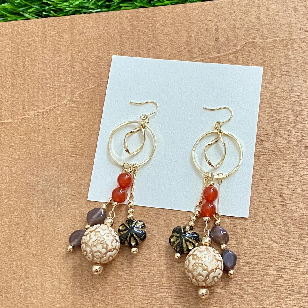 <嘉明>モチーフイヤリング/ピアス