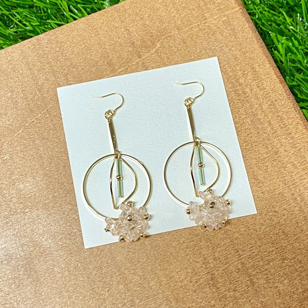 <煙緋>モチーフイヤリング/ピアス