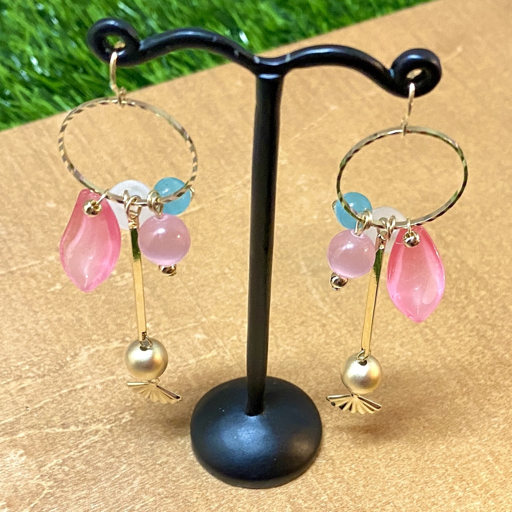 <雲菫>モチーフイヤリング/ピアス