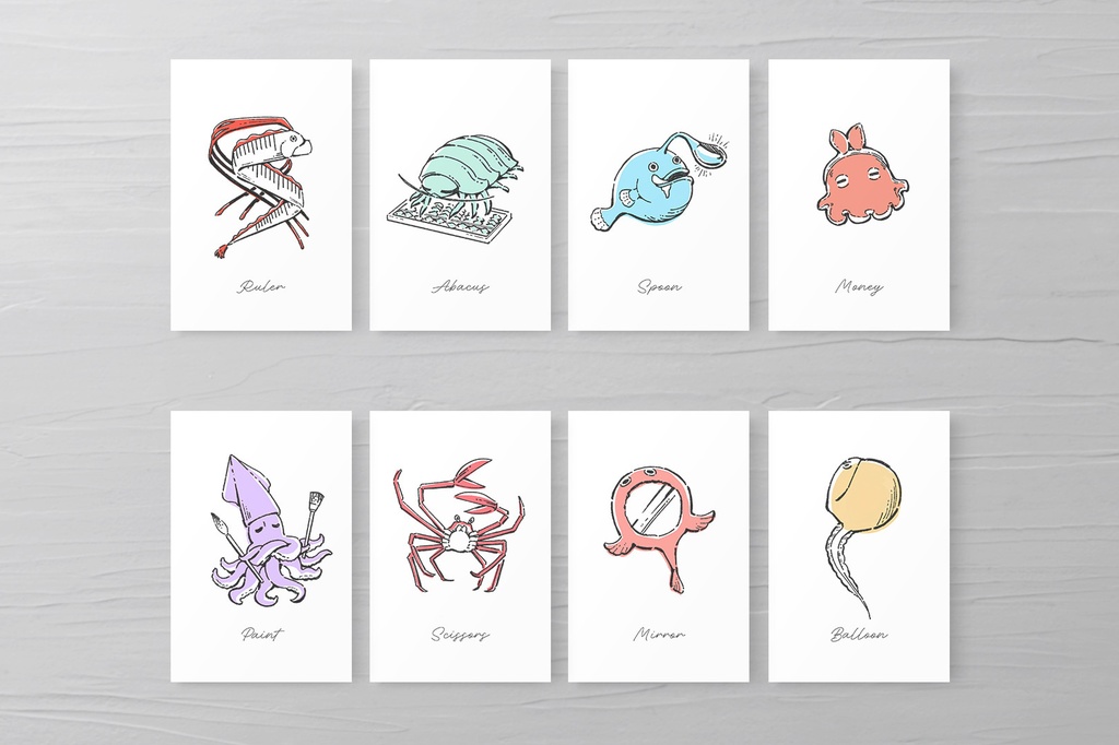 【無料PDF配布】深海生物の選び取りカード