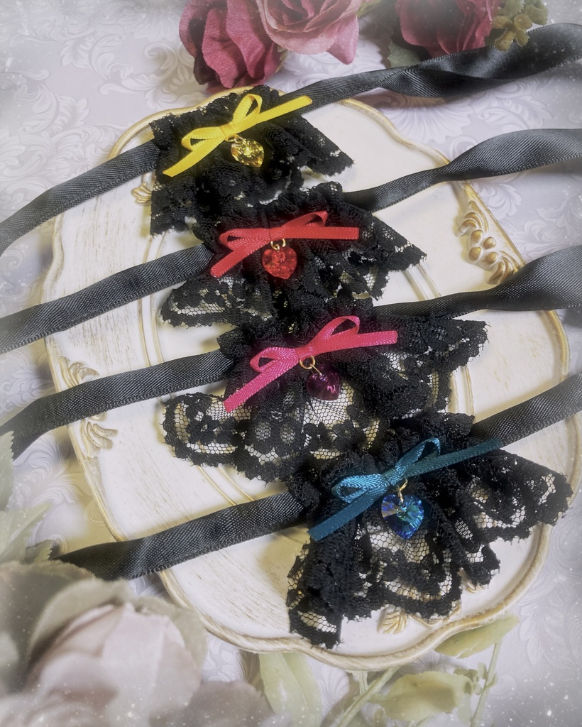 ぬいぐるみ用フリルジャボ 黒ver.