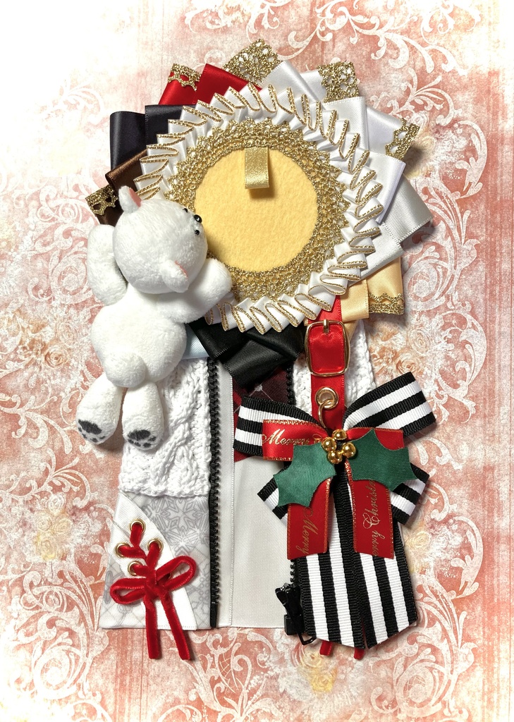 あんスタ　ホワイトベア衣装風ロゼット