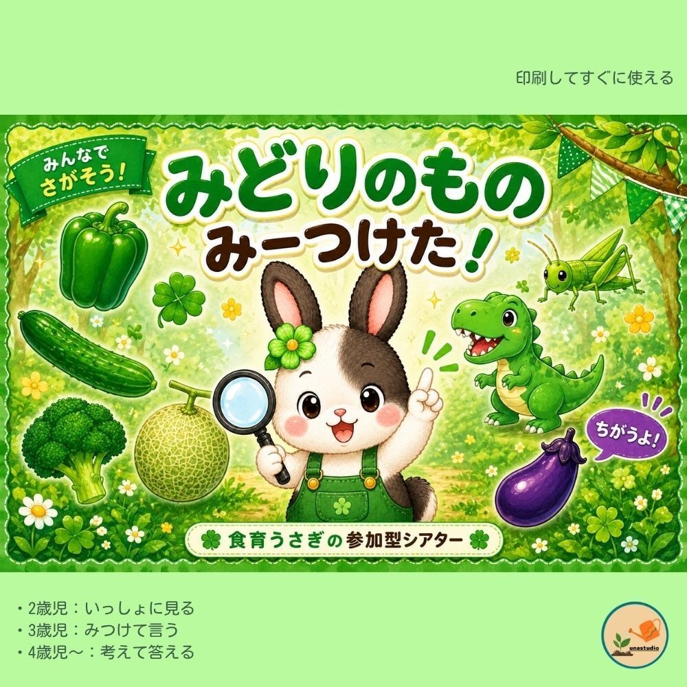 PT002 みどりのもの みーつけた！｜参加型シアター