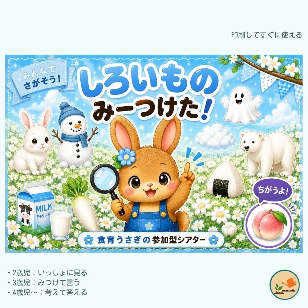 PT005 しろいもの みーつけた！｜参加型シアター