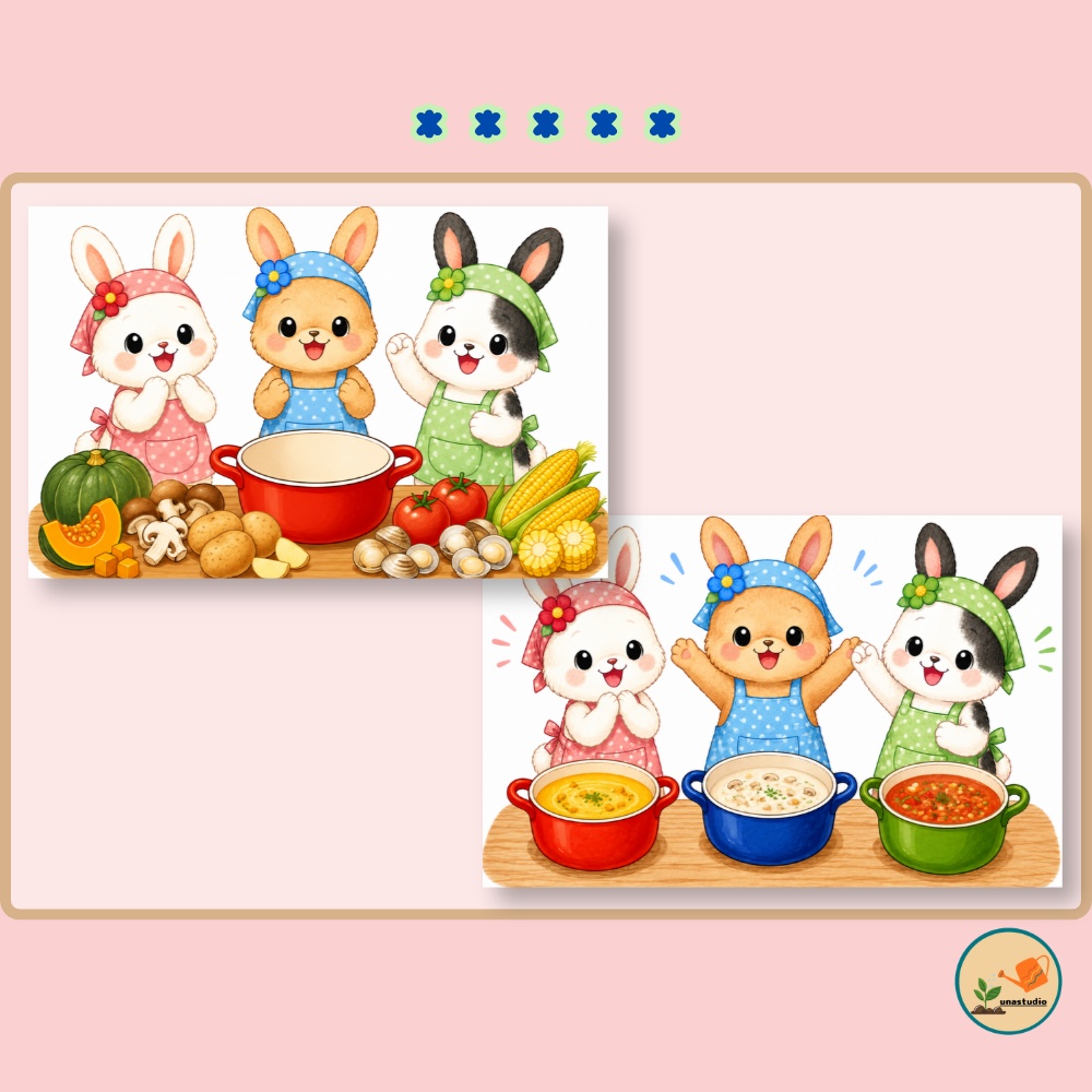 CUBG001_しょくいくうさぎの まぜまぜスープ
