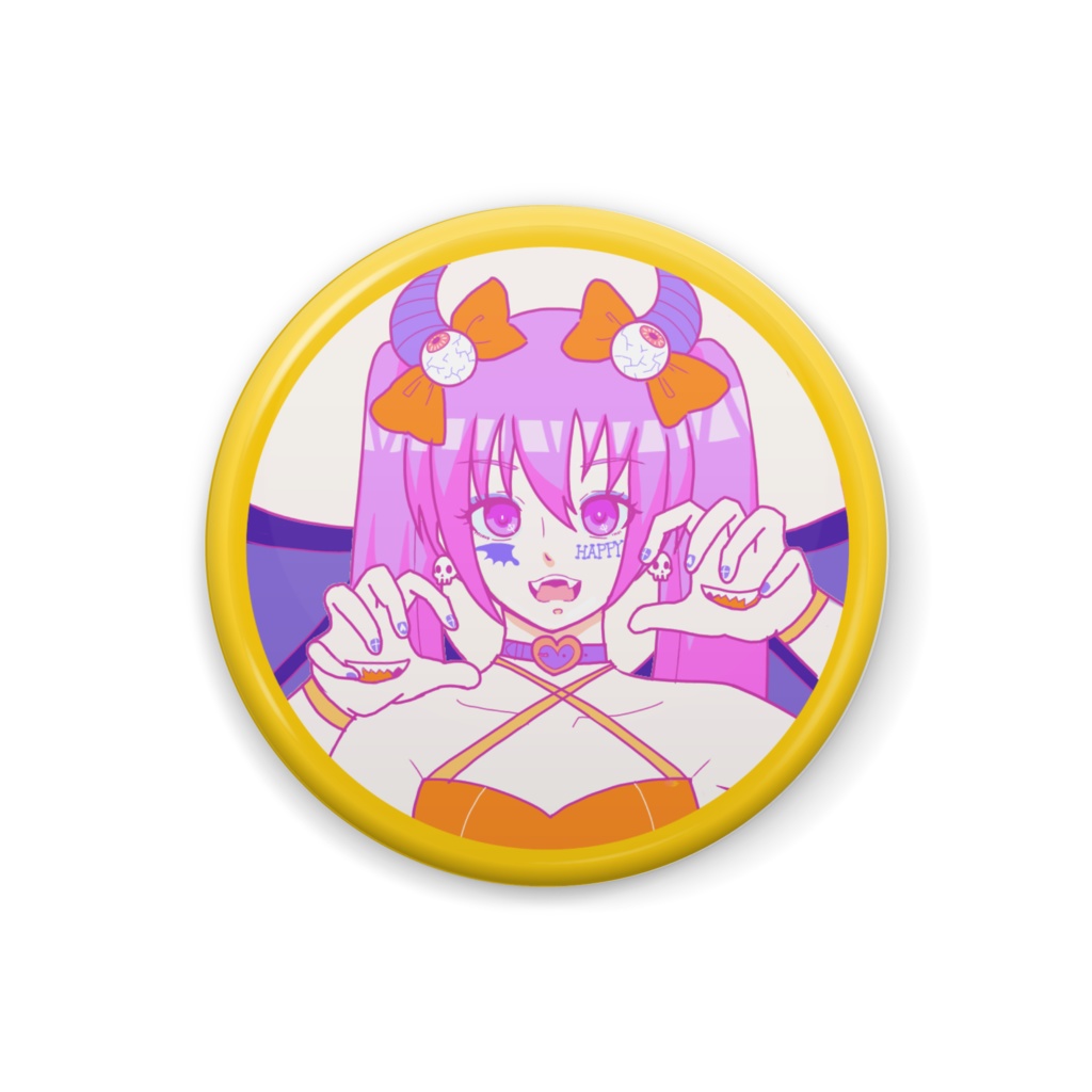 ハロウィン缶バッジ<あいら>