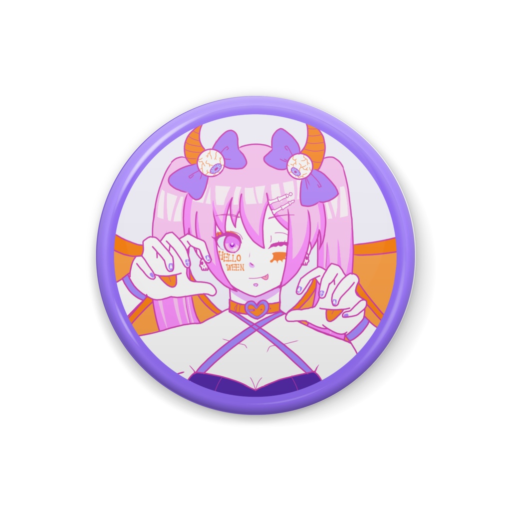 ハロウィン缶バッジ<ピカ>