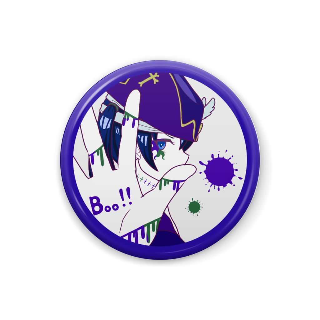 ハロウィン缶バッジ<アカネ>