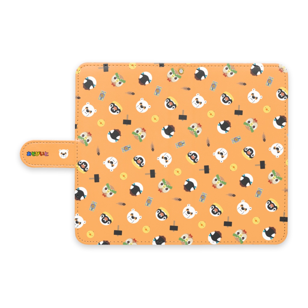 手帳型androidケース（パターン柄・４色）