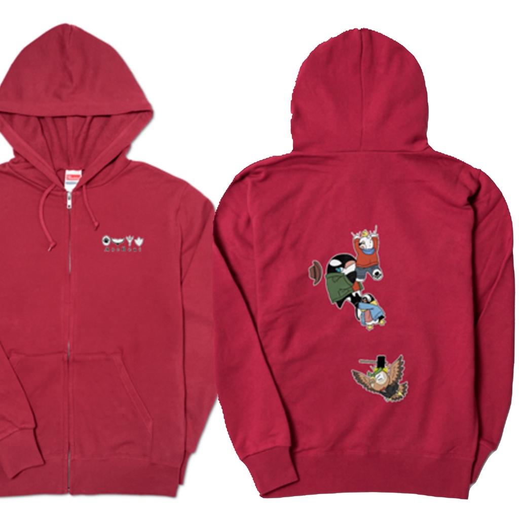 ジップパーカー あそびいと(ネイビーorバーガンディ)