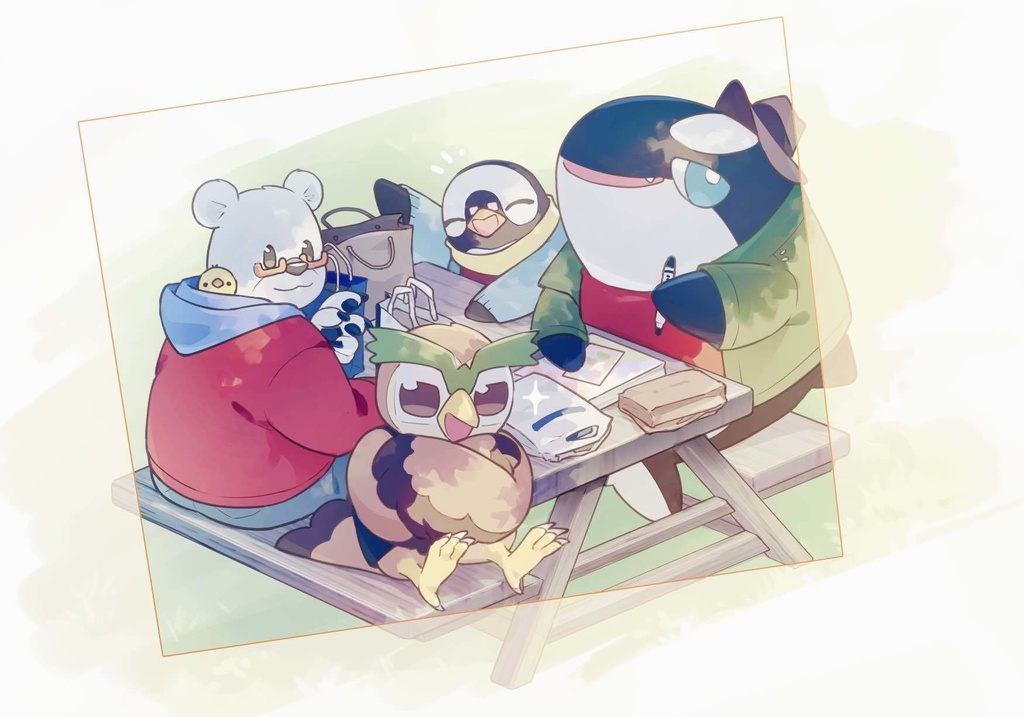 あそびいとサコッシュ illustrated by 伊嗚