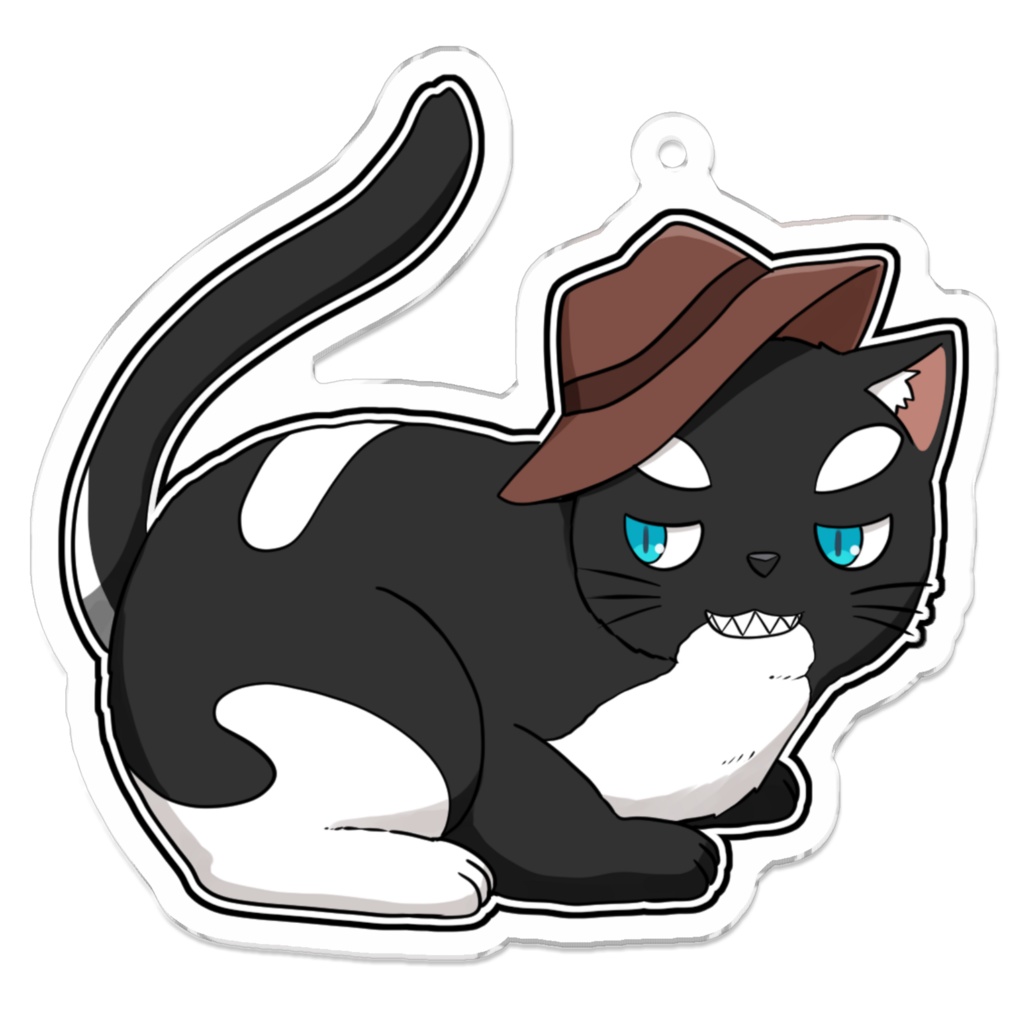 アクリルキーホルダー(ねこあさぎ)