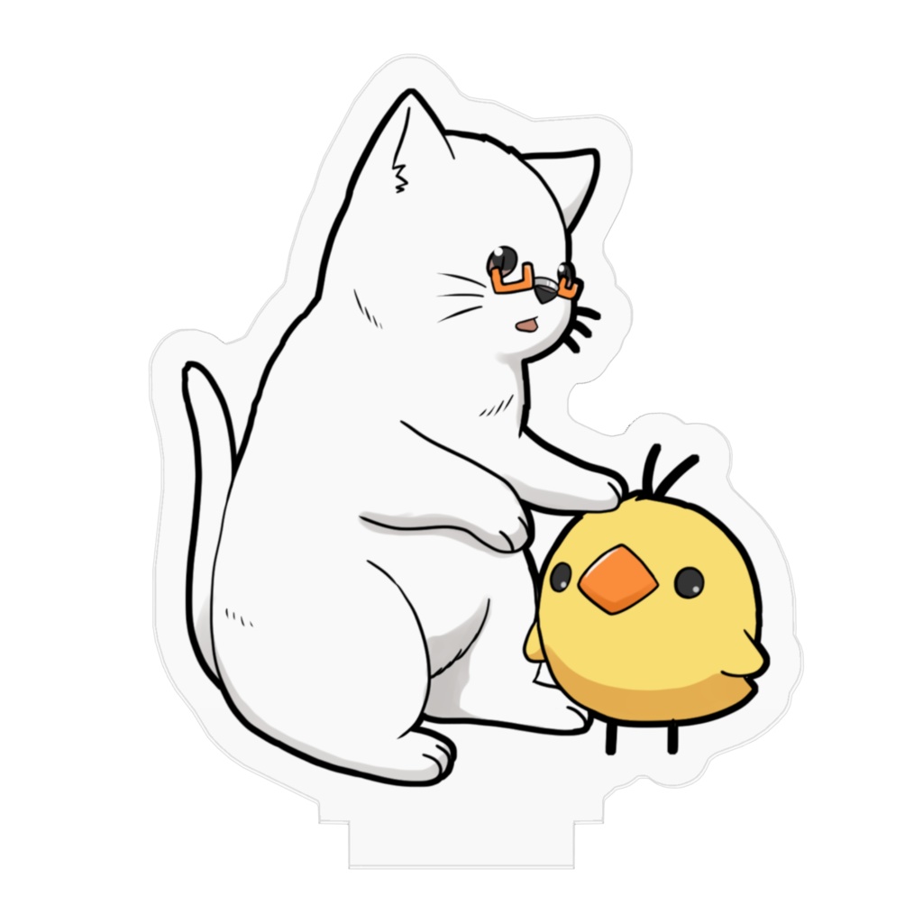 アクリルフィギュア(ねこびー&ぴーよこちゃん)