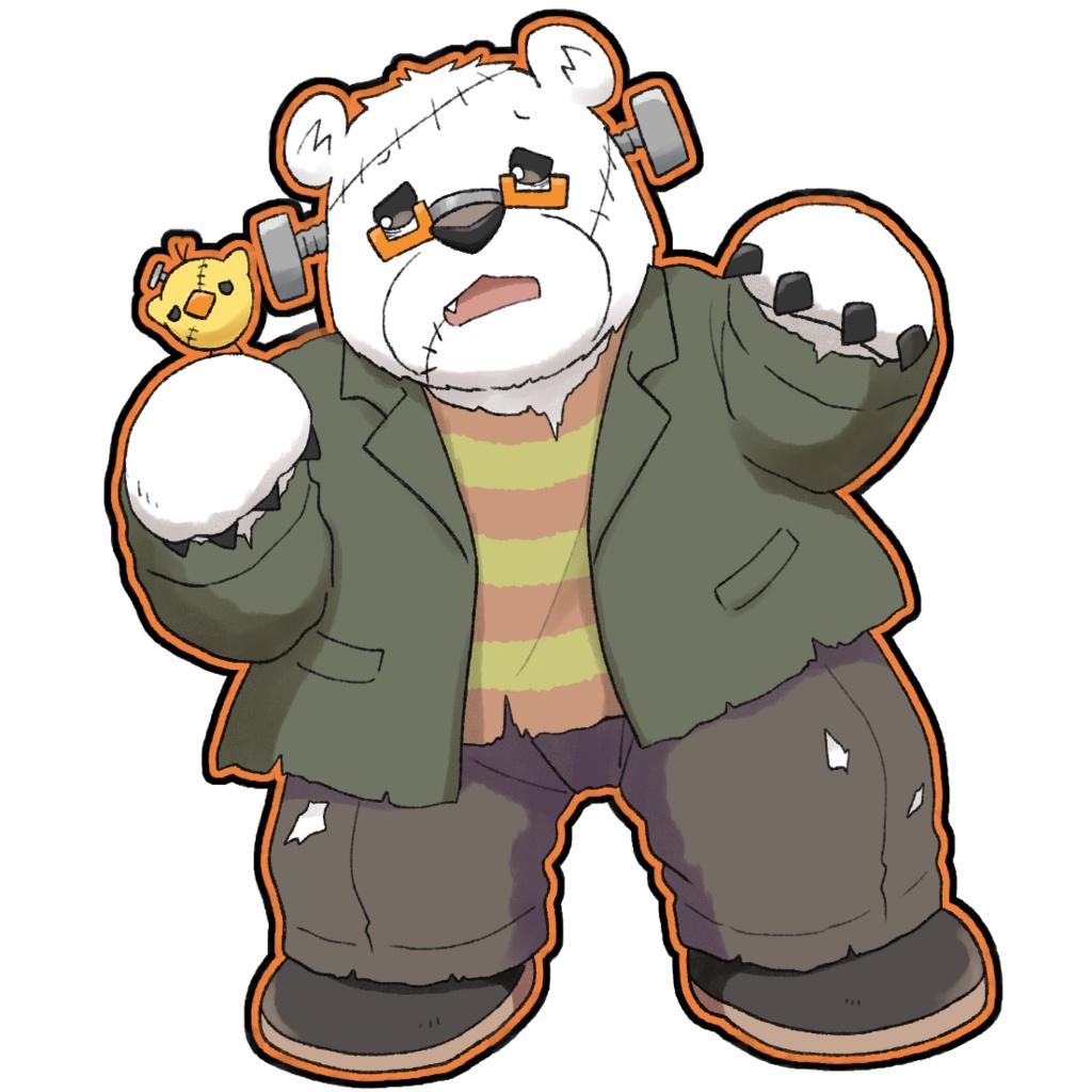 ホログラムアクキー(ハロウィン)フランケンびー