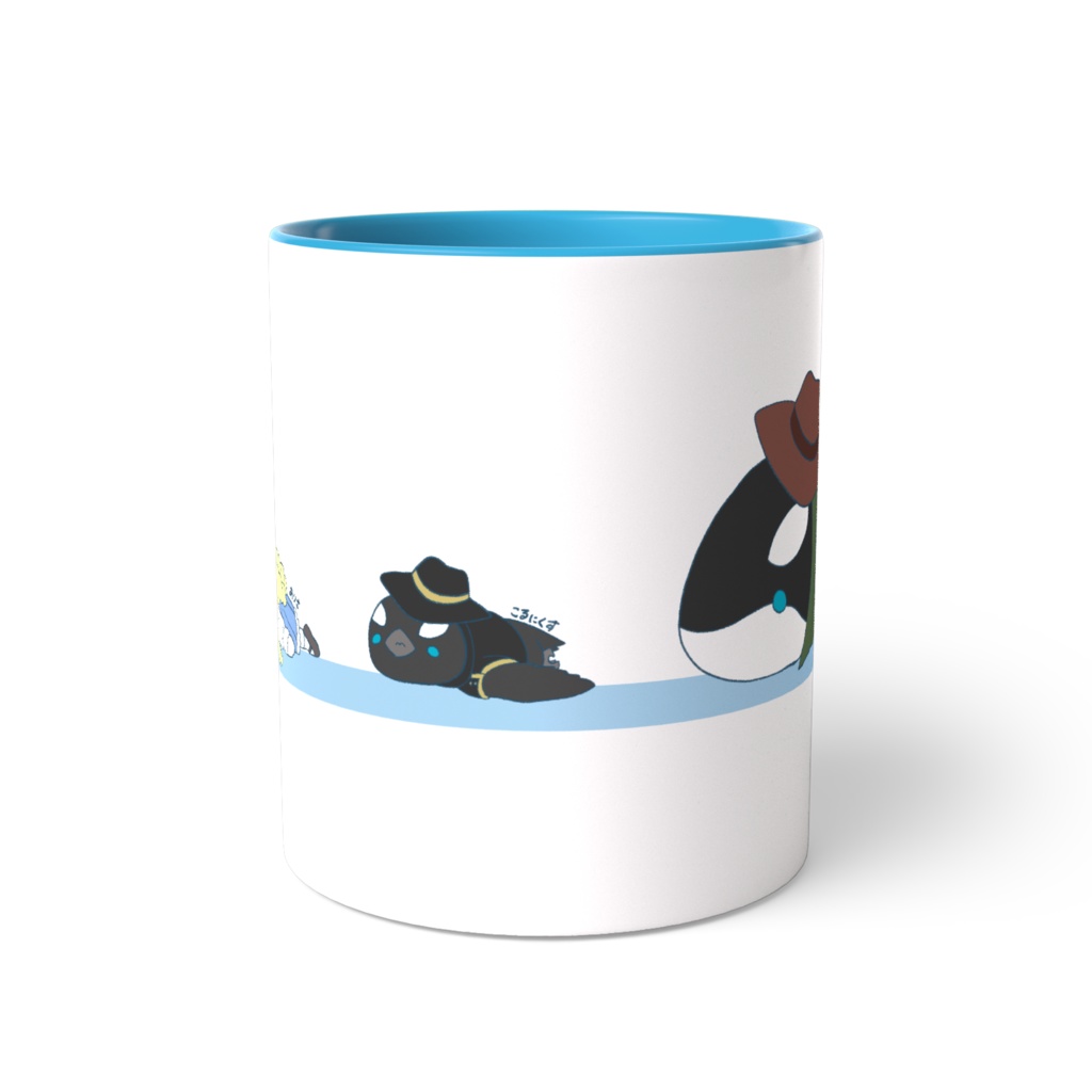 ツートンカラーマグカップ あさぎ