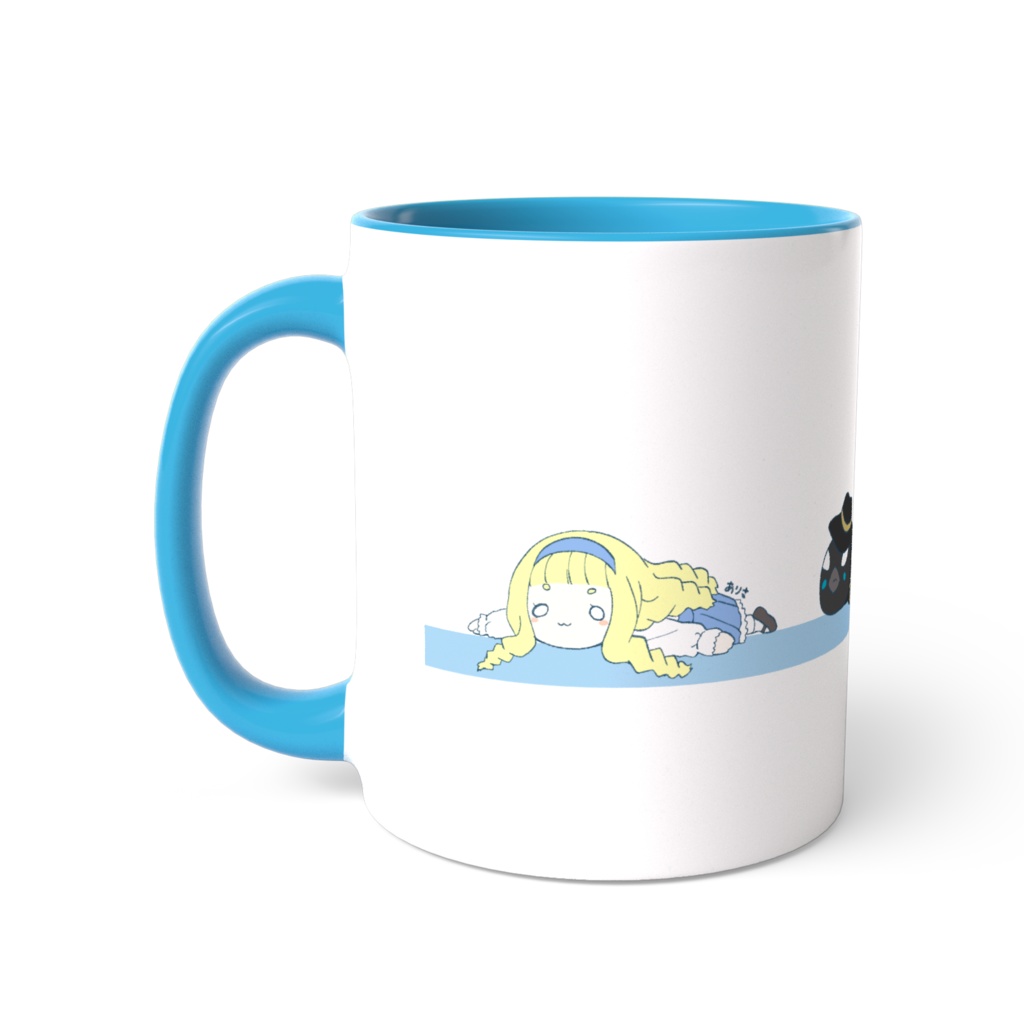 ツートンカラーマグカップ あさぎ