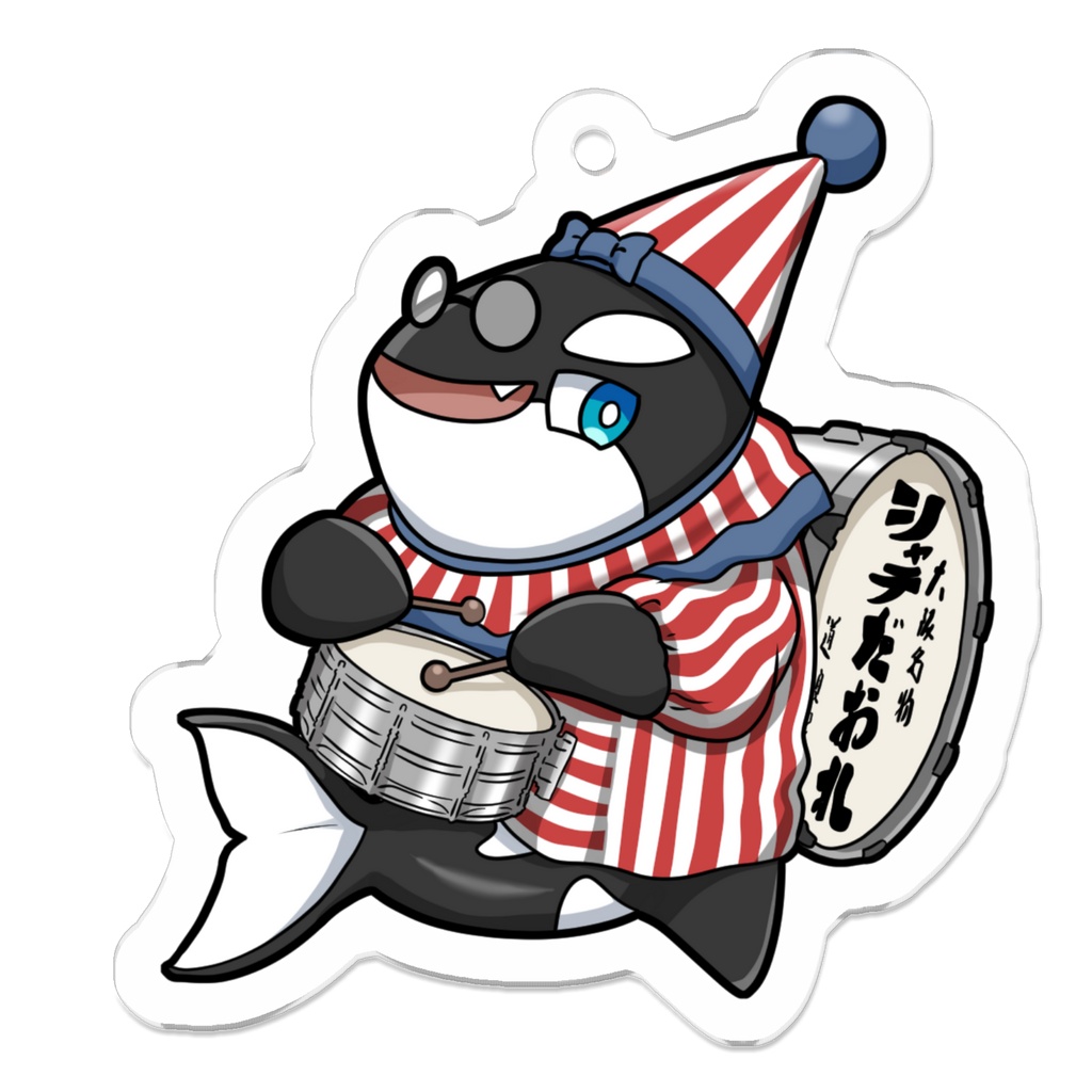 アクリルキーホルダー　あさぎ（くいだおれver.）