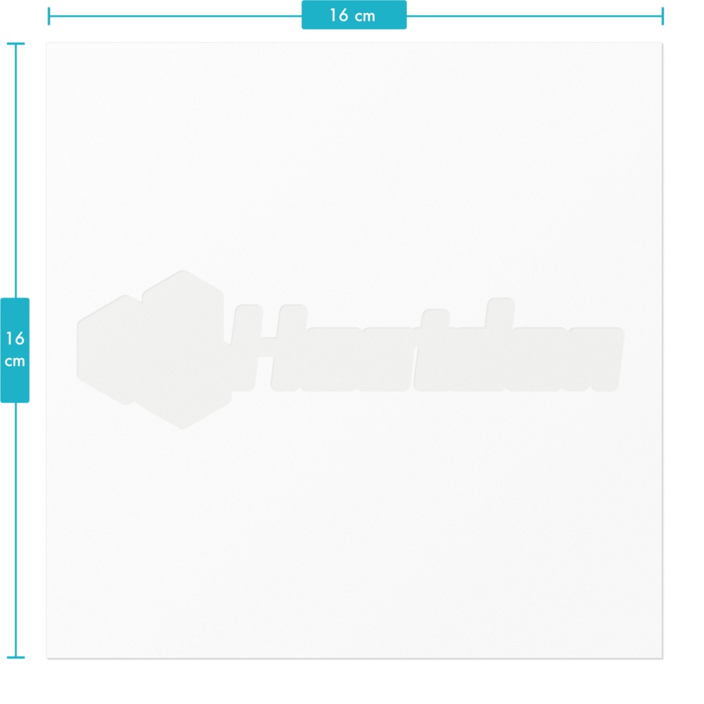 Hostdonステッカー (透過 枠有り 大)