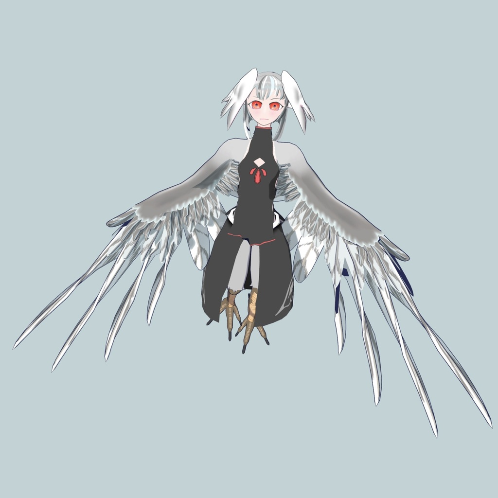 オリジナル3Dモデル「四ツ翼」