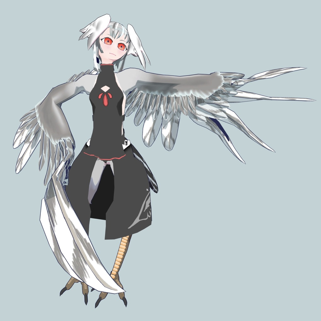 オリジナル3Dモデル「四ツ翼」