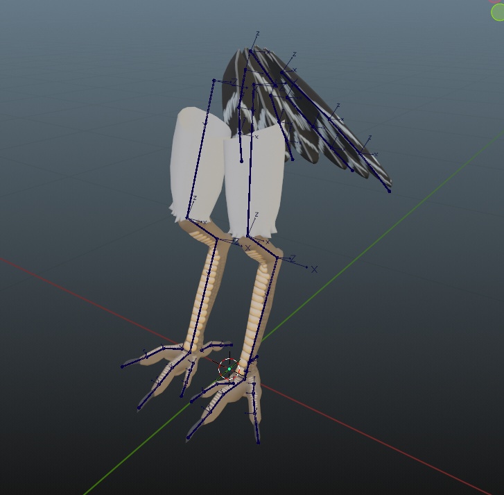 ハーピー改変用・翼と鳥脚
