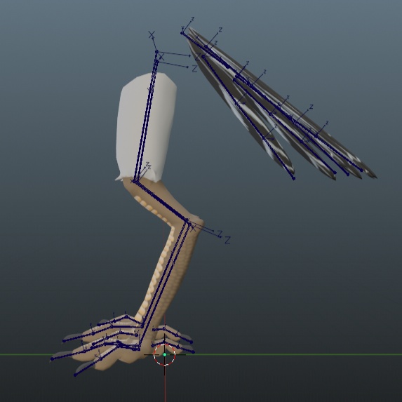 ハーピー改変用・翼と鳥脚