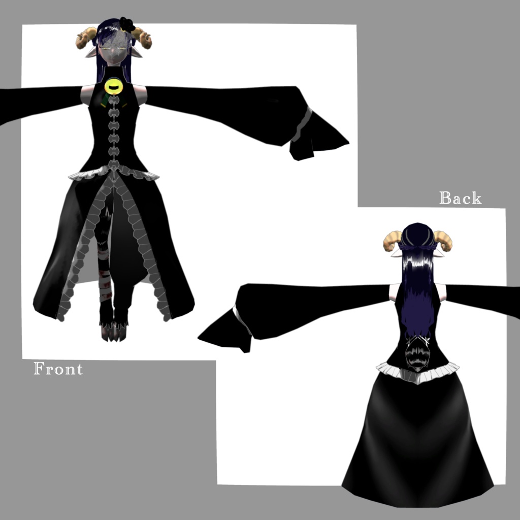 オリジナル3Dモデル「黒羊さん」