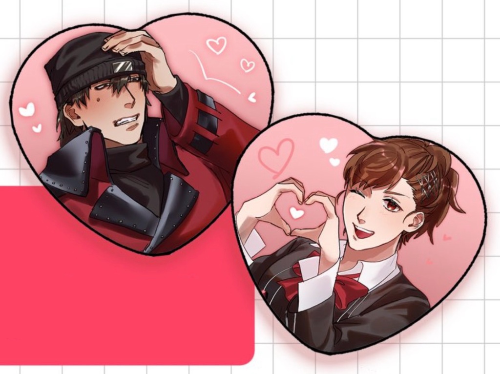 荒ハムホログラム缶バッジ