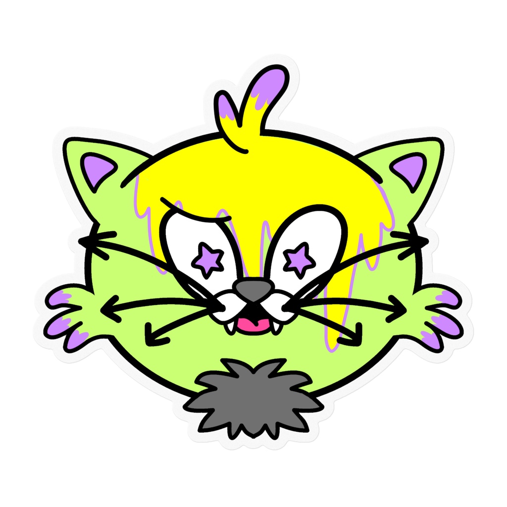 にゃんろんステッカー