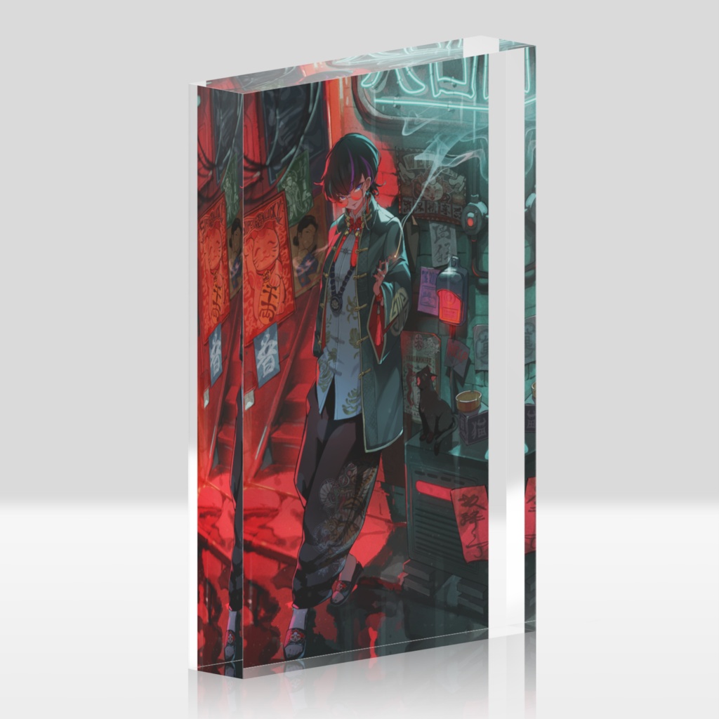 チャイナ縫龍キービジュアルアクリルブロック