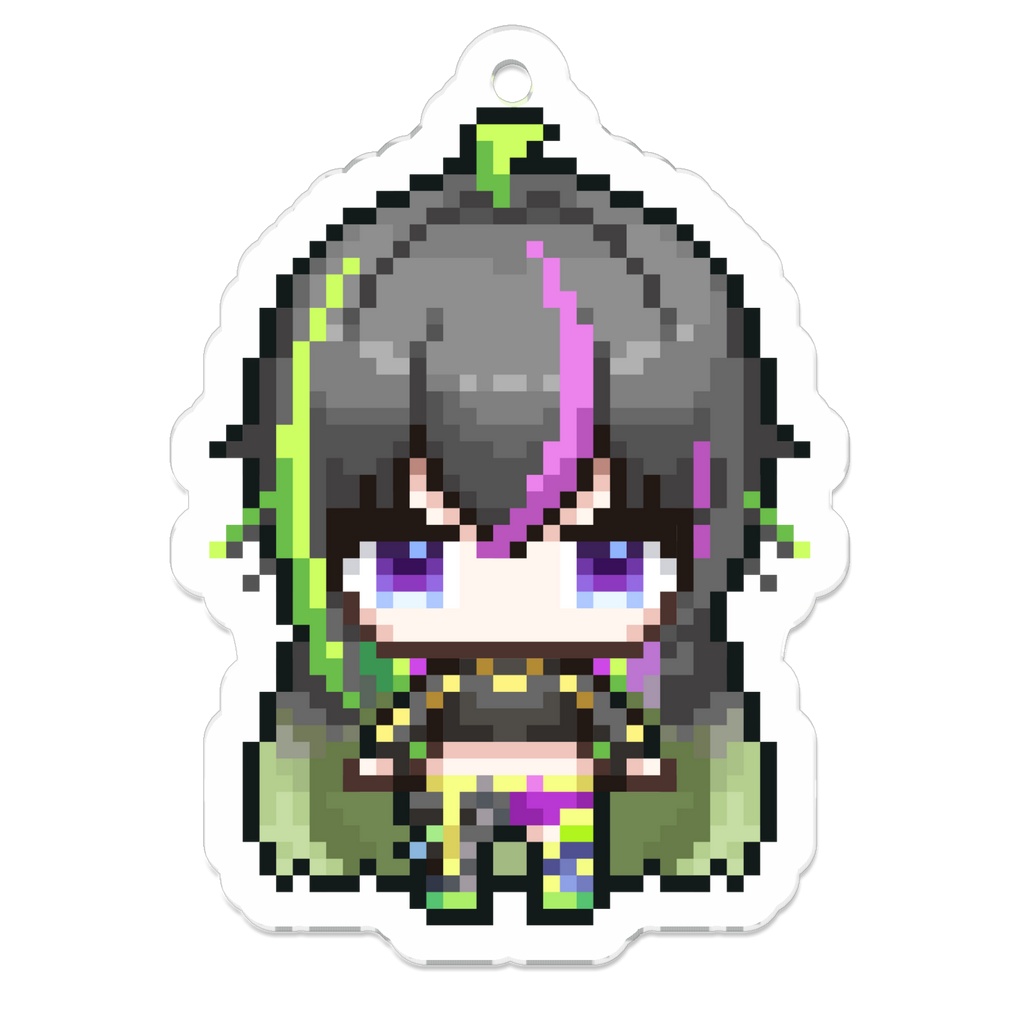 ドット絵サイバーパンク縫龍アクリルキーホルダー