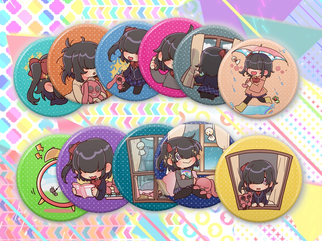 〔蟻塚暗都〕「きらめき▲レシピ」缶バッチ