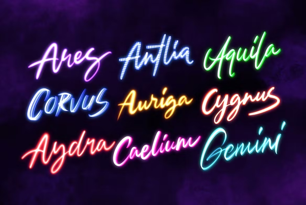 Cyberpunkネオン光るブラシ 30+種類【procreate用】