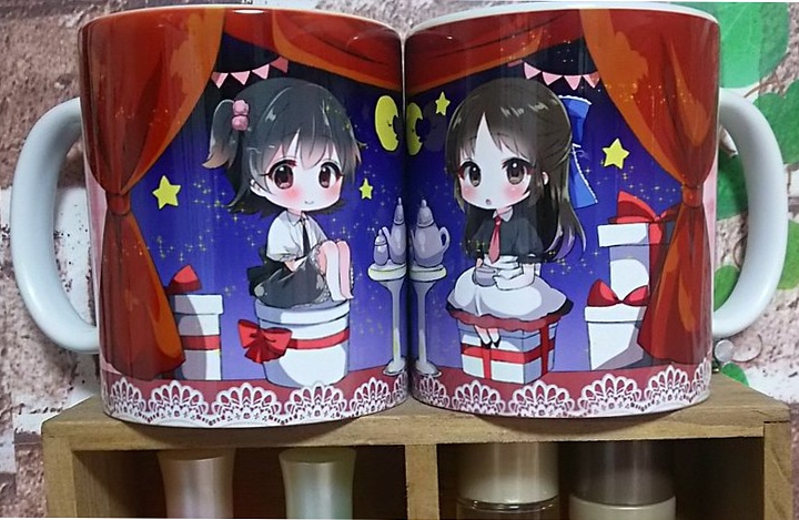 ありすちゃんとみりあちゃんのマグカップ