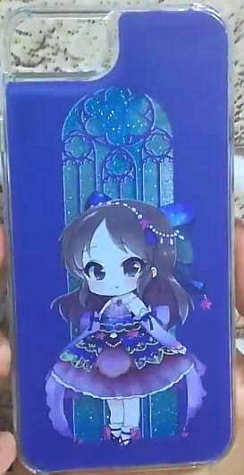 ありすのグリッターアイフォーンケース