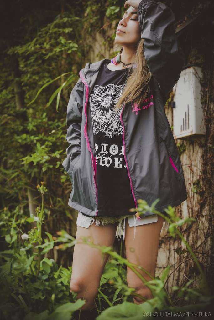 「MOTOR FLOWER」バンドTシャツ(BLACK)