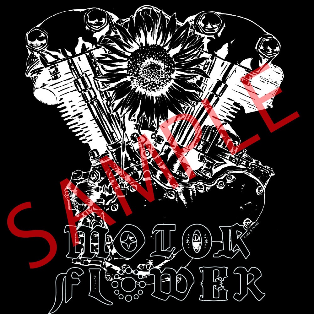 「MOTOR FLOWER」バンドTシャツ(BLACK)