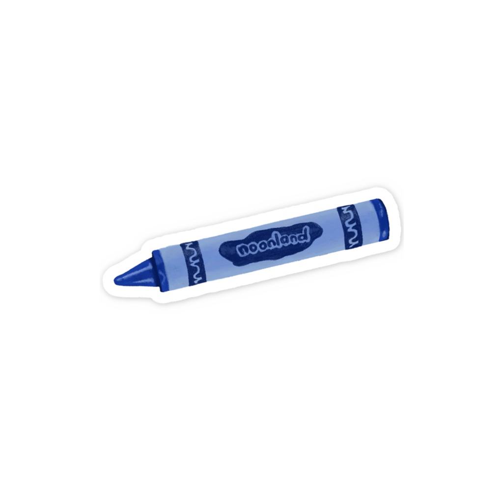 青い物ステッカー