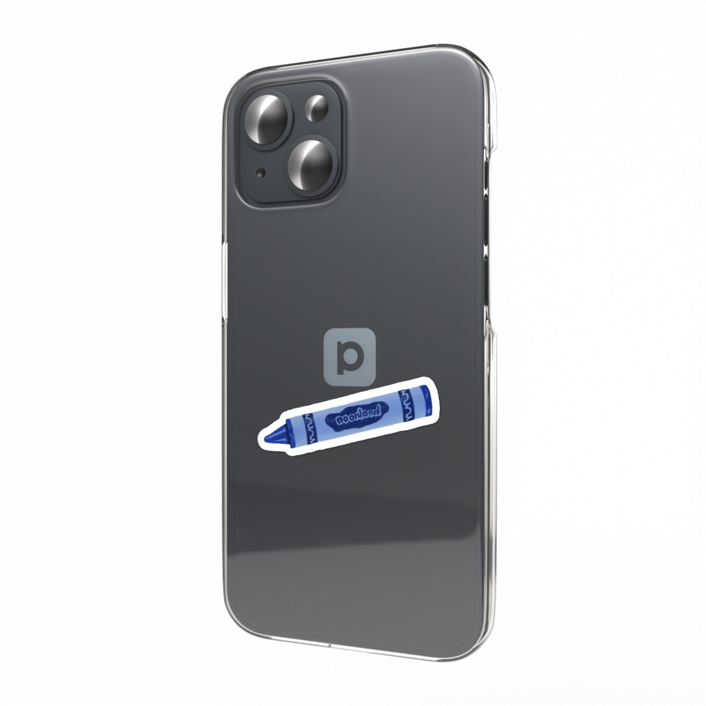 青い物ステッカー