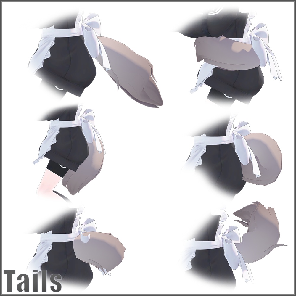 真冬 Mafuyu Kemomimi Animation (ear,tail) 缩略图 3