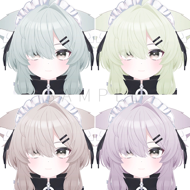 真冬 (Mafuyu) Hair texture