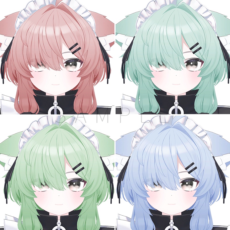 真冬 (Mafuyu) Hair texture