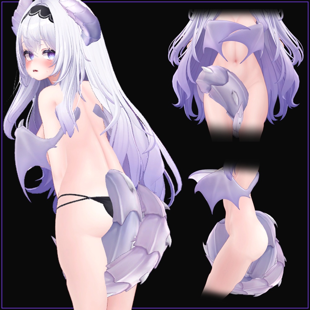 愛莉 (AIRI) Tail&Wing Animation + Face Animation